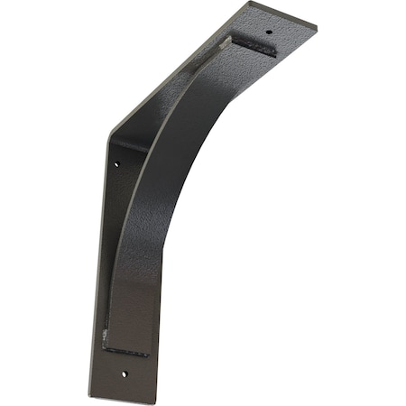 Ekena Millwork Morris Steel Bracket, Hammered Gray 3"W x 12"D x 12"H BKTM03X12X12MOHGY